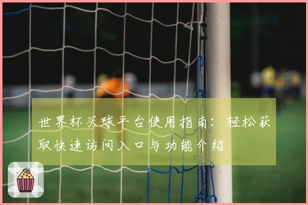 世界杯买球平台使用指南:轻松获取快速访问入口与功能介绍