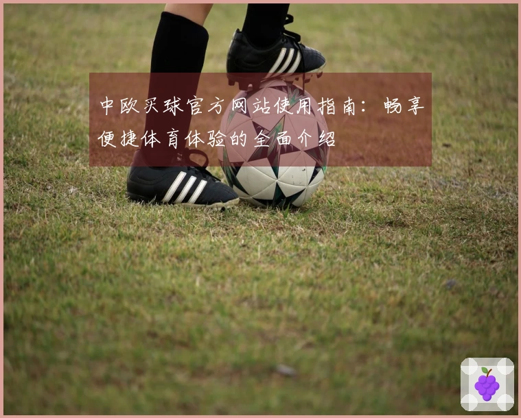 中欧买球官方网站使用指南:畅享便捷体育体验的全面介绍